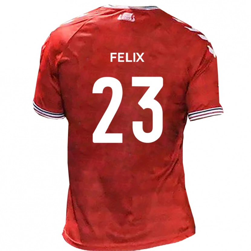 Danxen Herren Joe Felix #23 Rot Weiß Heimtrikot Trikot 2025/26 T-Shirt Schweiz