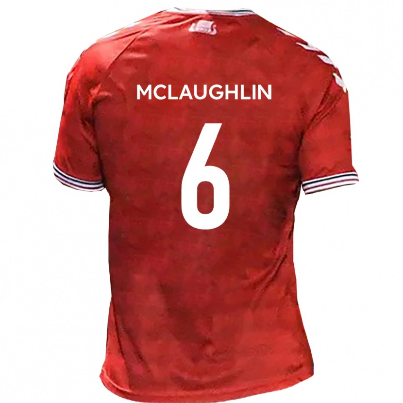 Danxen Herren Paddy Mclaughlin #6 Rot Weiß Heimtrikot Trikot 2025/26 T-Shirt Schweiz