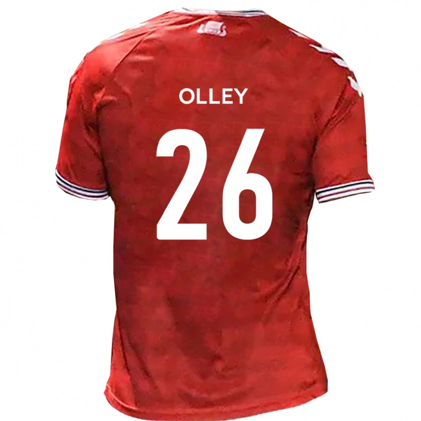 Danxen Herren Greg Olley #26 Rot Weiß Heimtrikot Trikot 2025/26 T-Shirt Schweiz