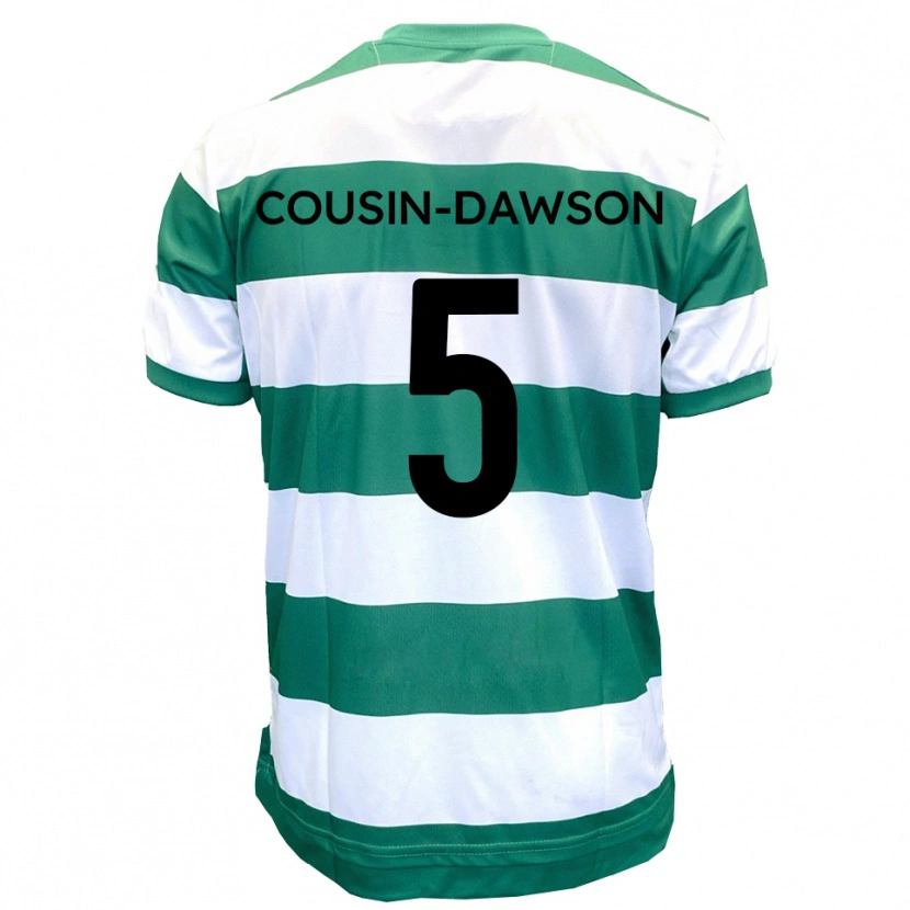 Danxen Herren Finn Cousin-Dawson #5 Grün Weiß Heimtrikot Trikot 2025/26 T-Shirt Schweiz