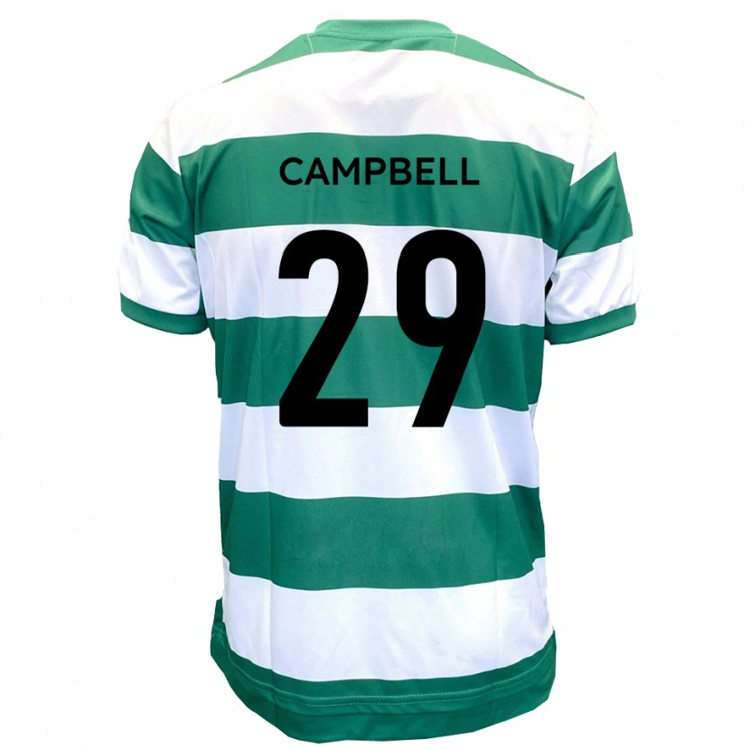 Danxen Herren Tahvon Campbell #29 Grün Weiß Heimtrikot Trikot 2025/26 T-Shirt Schweiz