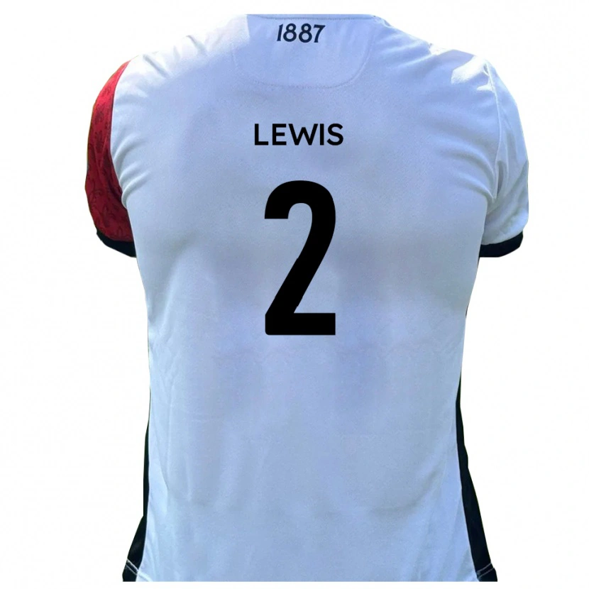Danxen Herren Jack Lewis #2 Rot Weiß Heimtrikot Trikot 2025/26 T-Shirt Schweiz