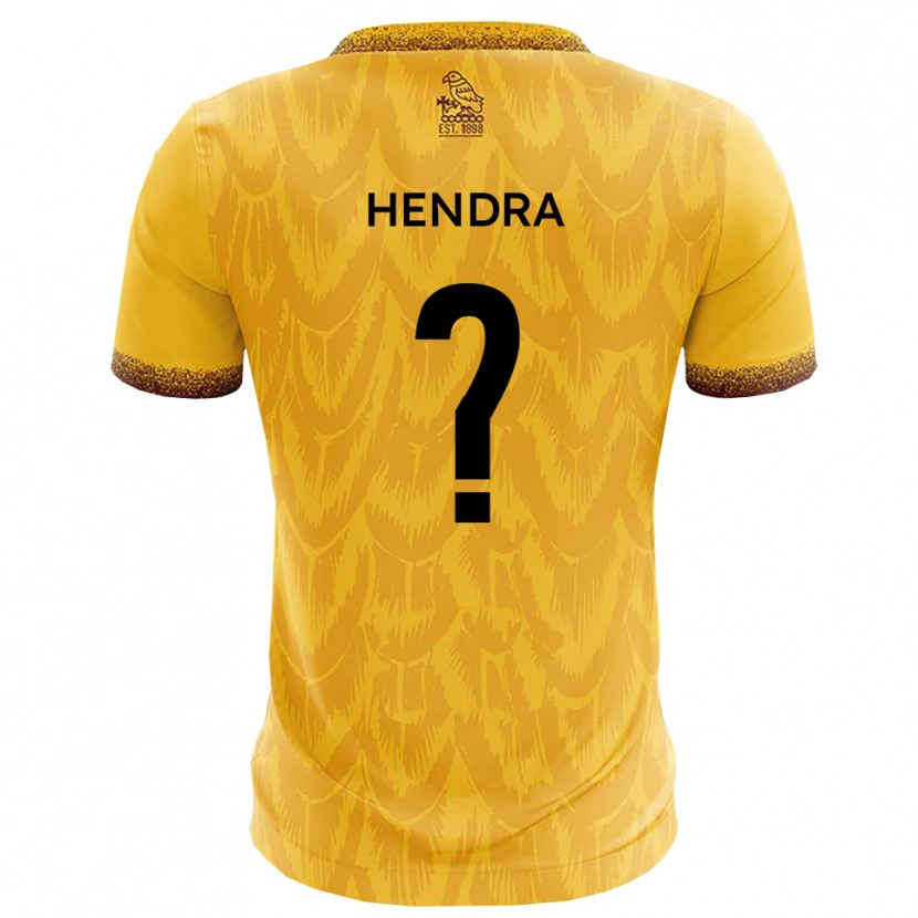 Danxen Herren Amber Hendra #0 Gelb Braun Heimtrikot Trikot 2025/26 T-Shirt Schweiz
