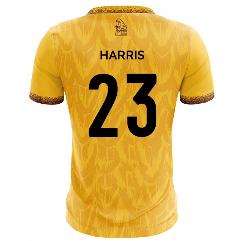 Danxen Herren Jayden Harris #23 Gelb Braun Heimtrikot Trikot 2025/26 T-Shirt Schweiz