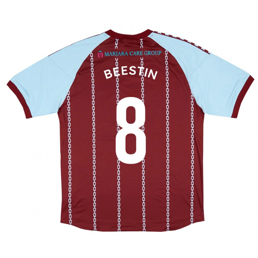 Danxen Herren Alfie Beestin #8 Himmelblau Rostrot Heimtrikot Trikot 2025/26 T-Shirt Schweiz
