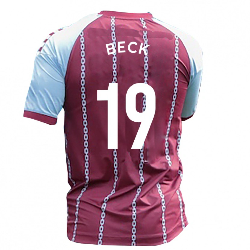 Danxen Herren Mark Beck #19 Himmelblau Rostrot Heimtrikot Trikot 2025/26 T-Shirt Schweiz