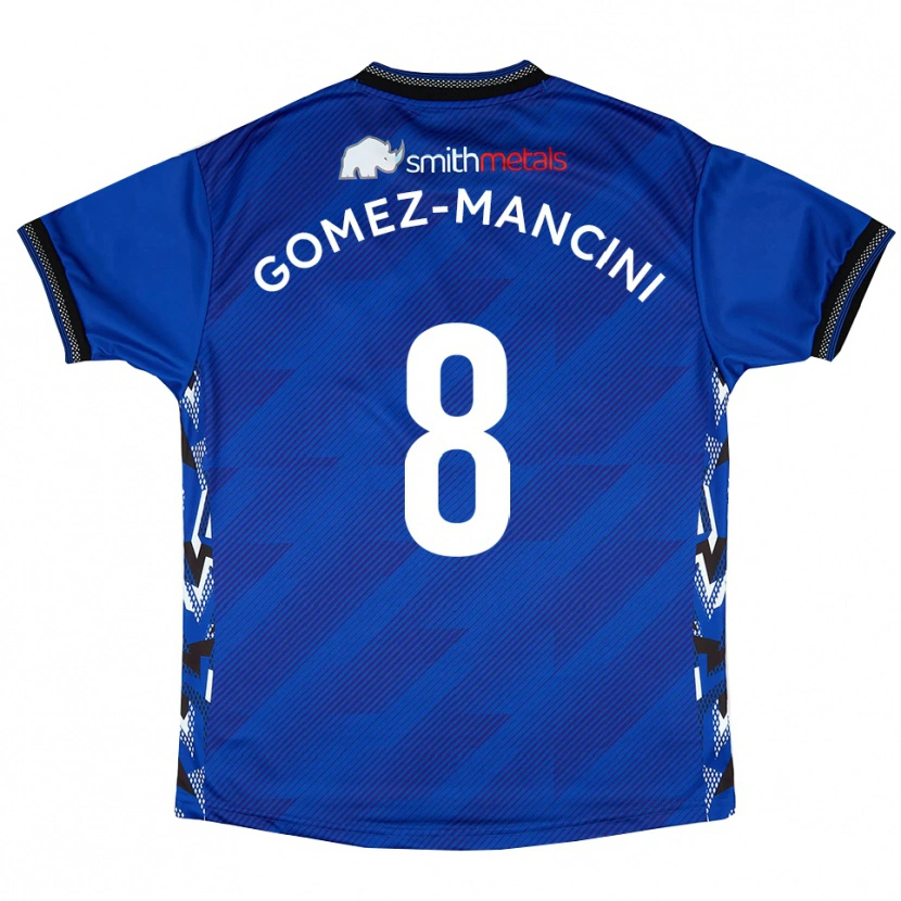 Danxen Herren Anthony Gomez-Mancini #8 Blau Weiß Heimtrikot Trikot 2025/26 T-Shirt Schweiz