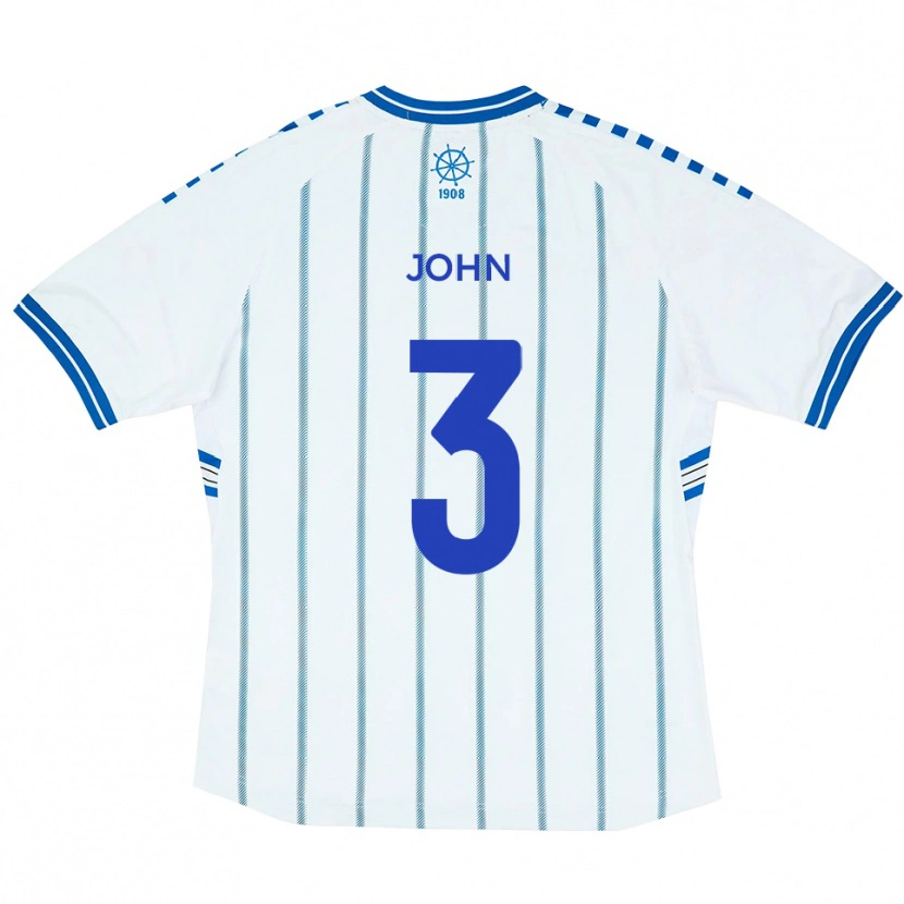 Danxen Herren Cameron John #3 Weiß Blau Heimtrikot Trikot 2025/26 T-Shirt Schweiz