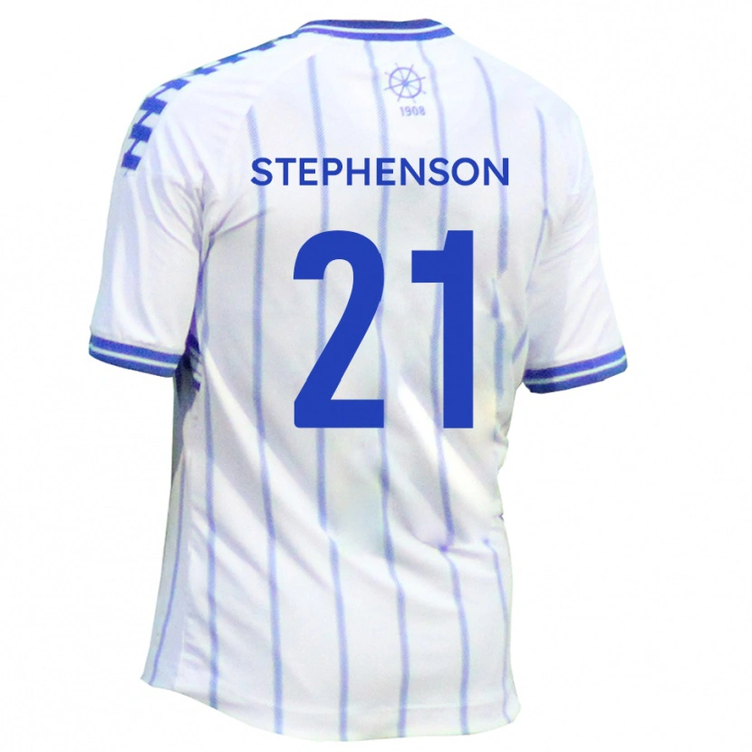 Danxen Herren Louis Stephenson #21 Weiß Blau Heimtrikot Trikot 2025/26 T-Shirt Schweiz