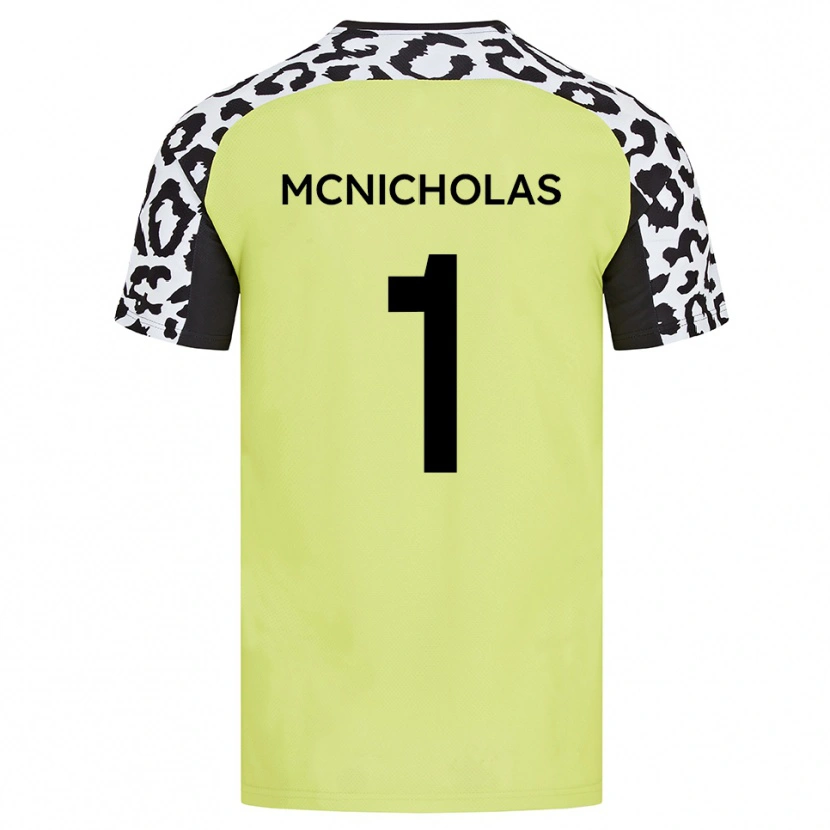 Danxen Herren Luke Mcnicholas #1 Fluoreszierendes Gelb Heimtrikot Trikot 2025/26 T-Shirt Schweiz