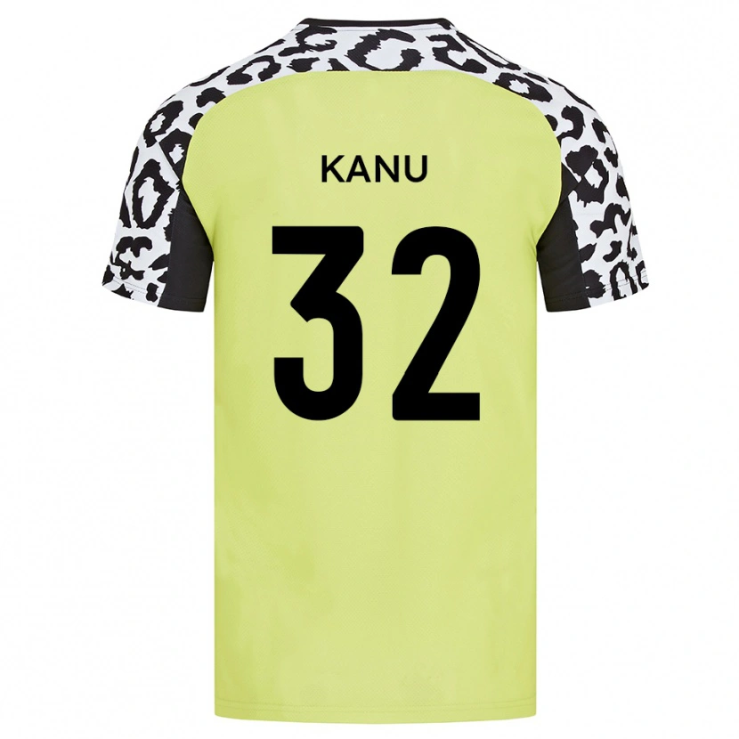 Danxen Herren Abraham Kanu #32 Fluoreszierendes Gelb Heimtrikot Trikot 2025/26 T-Shirt Schweiz