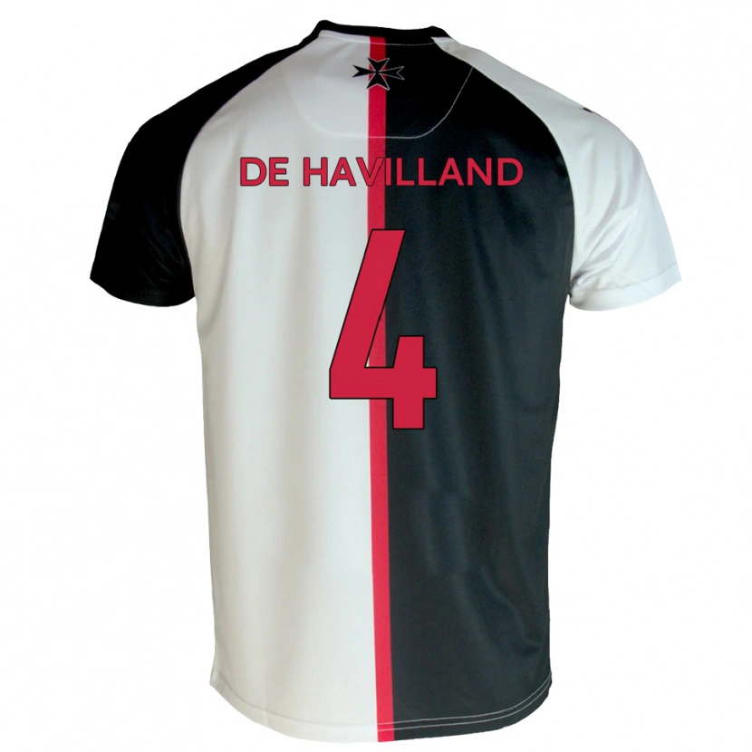 Danxen Herren Will De Havilland #4 Weiß Schwarz Heimtrikot Trikot 2025/26 T-Shirt Schweiz