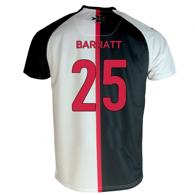 Danxen Herren Sam Barratt #25 Weiß Schwarz Heimtrikot Trikot 2025/26 T-Shirt Schweiz