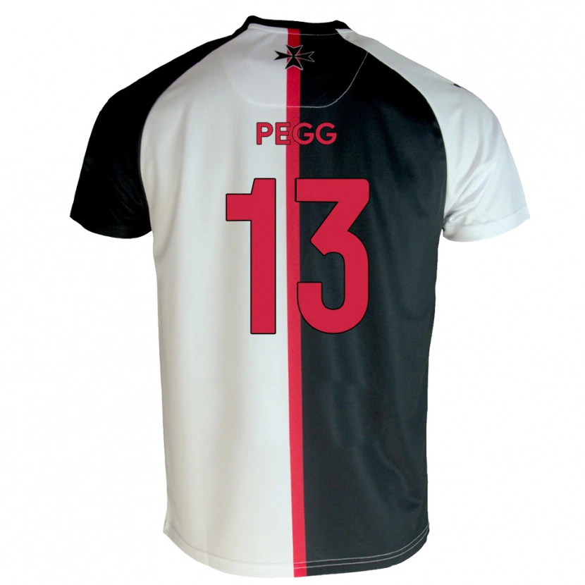 Danxen Herren Lewis Pegg #13 Weiß Schwarz Heimtrikot Trikot 2025/26 T-Shirt Schweiz