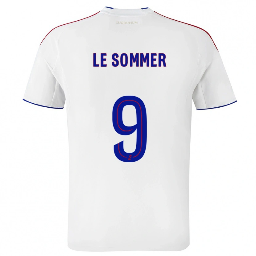 Danxen Herren Eugenie Le Sommer #9 Weiß Rot Heimtrikot Trikot 2025/26 T-Shirt Schweiz