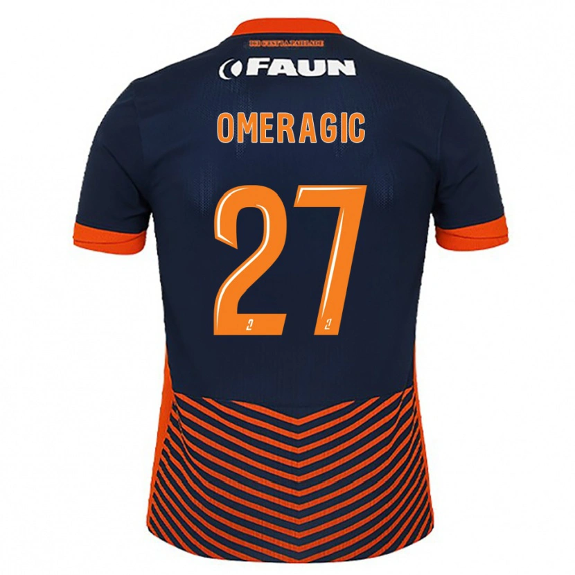 Danxen Herren Becir Omeragic #27 Mitternachtsblau Orange Heimtrikot Trikot 2025/26 T-Shirt Schweiz