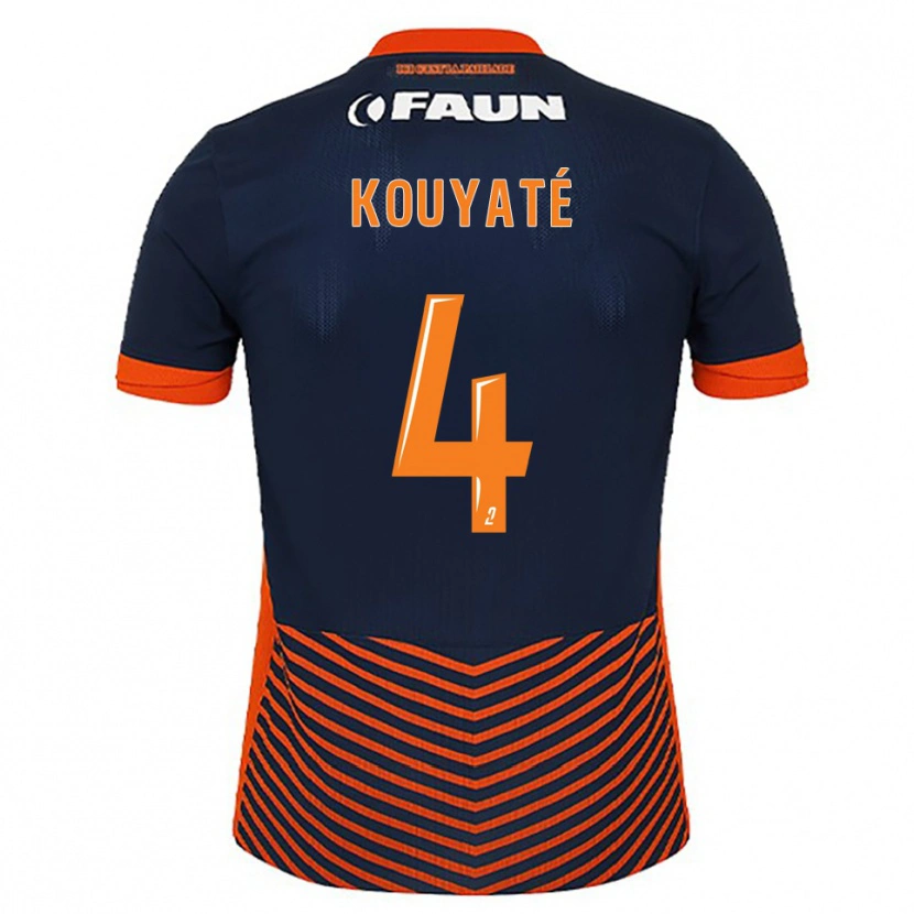 Danxen Herren Kiki Kouyaté #4 Mitternachtsblau Orange Heimtrikot Trikot 2025/26 T-Shirt Schweiz