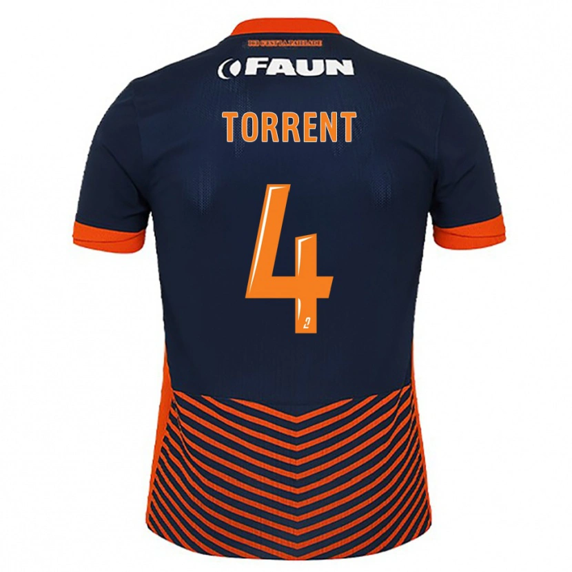 Danxen Herren Marion Torrent #4 Mitternachtsblau Orange Heimtrikot Trikot 2025/26 T-Shirt Schweiz
