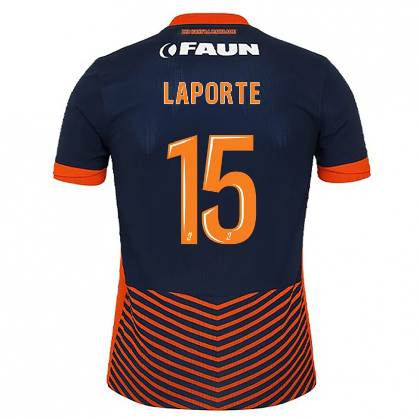 Danxen Herren Julien Laporte #15 Mitternachtsblau Orange Heimtrikot Trikot 2025/26 T-Shirt Schweiz