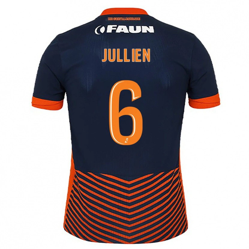 Danxen Herren Christopher Jullien #6 Mitternachtsblau Orange Heimtrikot Trikot 2025/26 T-Shirt Schweiz