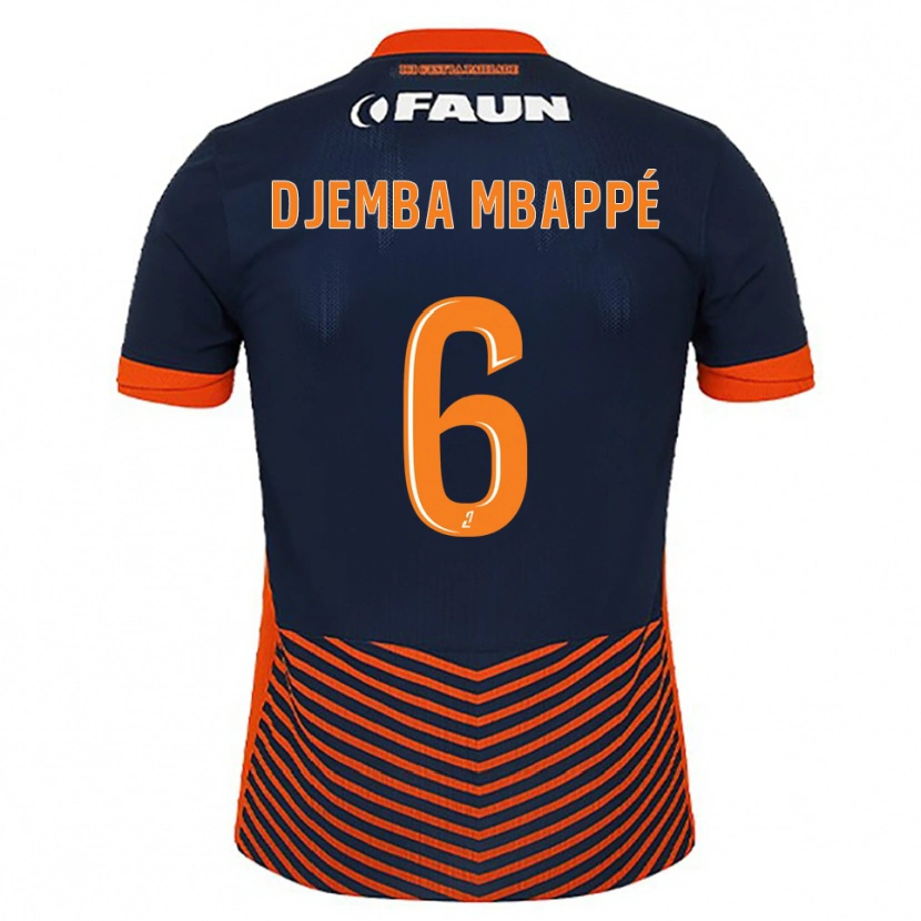 Danxen Herren Yvan Djemba Mbappé #6 Mitternachtsblau Orange Heimtrikot Trikot 2025/26 T-Shirt Schweiz