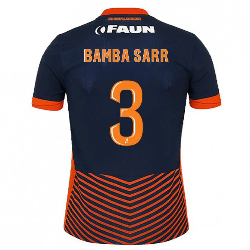 Danxen Herren Mamadou Bamba Sarr #3 Mitternachtsblau Orange Heimtrikot Trikot 2025/26 T-Shirt Schweiz