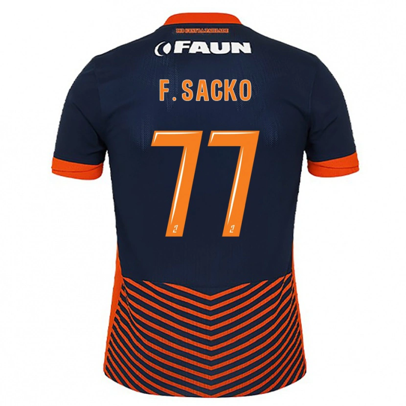 Danxen Herren Falaye Sacko #77 Mitternachtsblau Orange Heimtrikot Trikot 2025/26 T-Shirt Schweiz