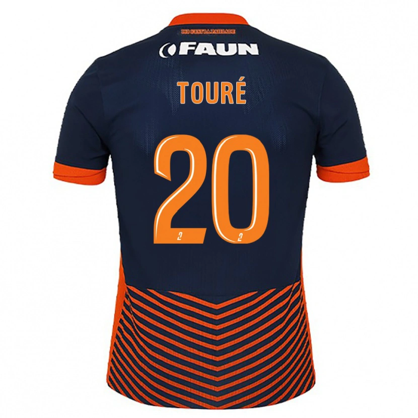 Danxen Herren Birama Touré #20 Mitternachtsblau Orange Heimtrikot Trikot 2025/26 T-Shirt Schweiz