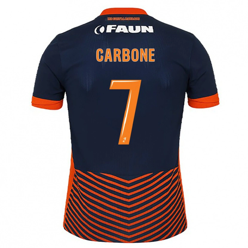 Danxen Herren Giani Carbone #7 Mitternachtsblau Orange Heimtrikot Trikot 2025/26 T-Shirt Schweiz