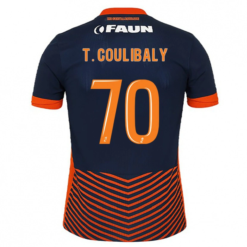 Danxen Herren Tanguy Coulibaly #70 Mitternachtsblau Orange Heimtrikot Trikot 2025/26 T-Shirt Schweiz