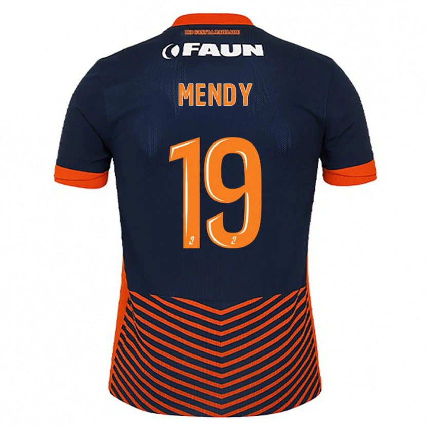Danxen Herren Alexandre Mendy #19 Mitternachtsblau Orange Heimtrikot Trikot 2025/26 T-Shirt Schweiz