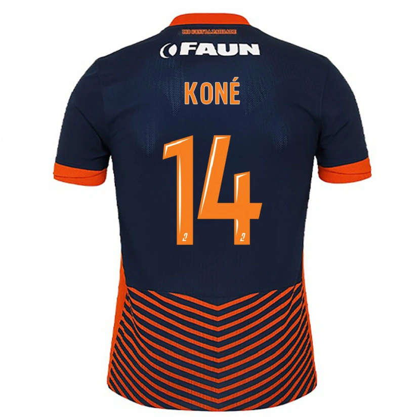 Danxen Herren Djomoh Koné #14 Mitternachtsblau Orange Heimtrikot Trikot 2025/26 T-Shirt Schweiz