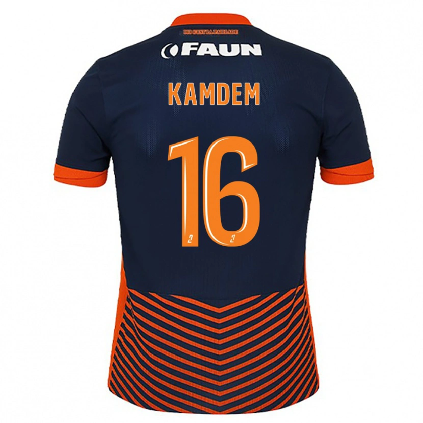 Danxen Herren Kevin Kamdem #16 Mitternachtsblau Orange Heimtrikot Trikot 2025/26 T-Shirt Schweiz