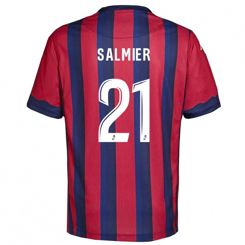 Danxen Herren Yoann Salmier #21 Burgunder Marine Heimtrikot Trikot 2025/26 T-Shirt Schweiz