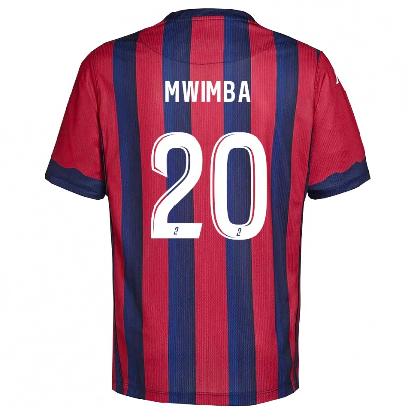 Danxen Herren Josué Mwimba Isala #20 Burgunder Marine Heimtrikot Trikot 2025/26 T-Shirt Schweiz