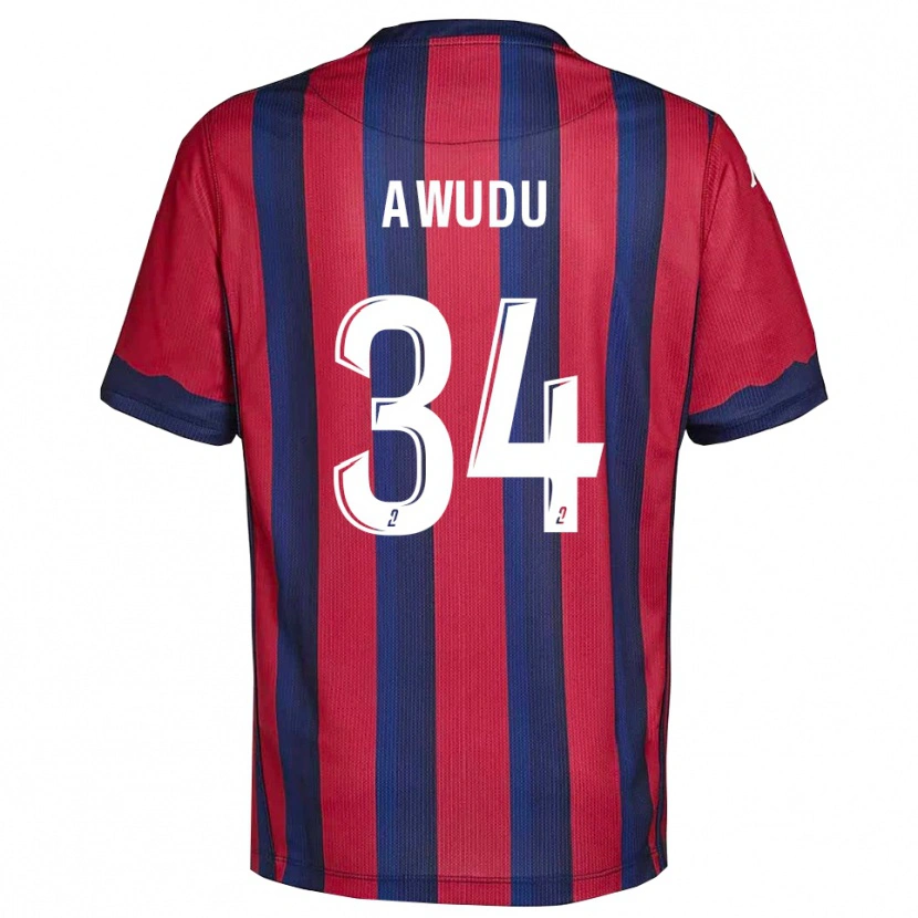 Danxen Herren Sumaila Awudu #34 Burgunder Marine Heimtrikot Trikot 2025/26 T-Shirt Schweiz