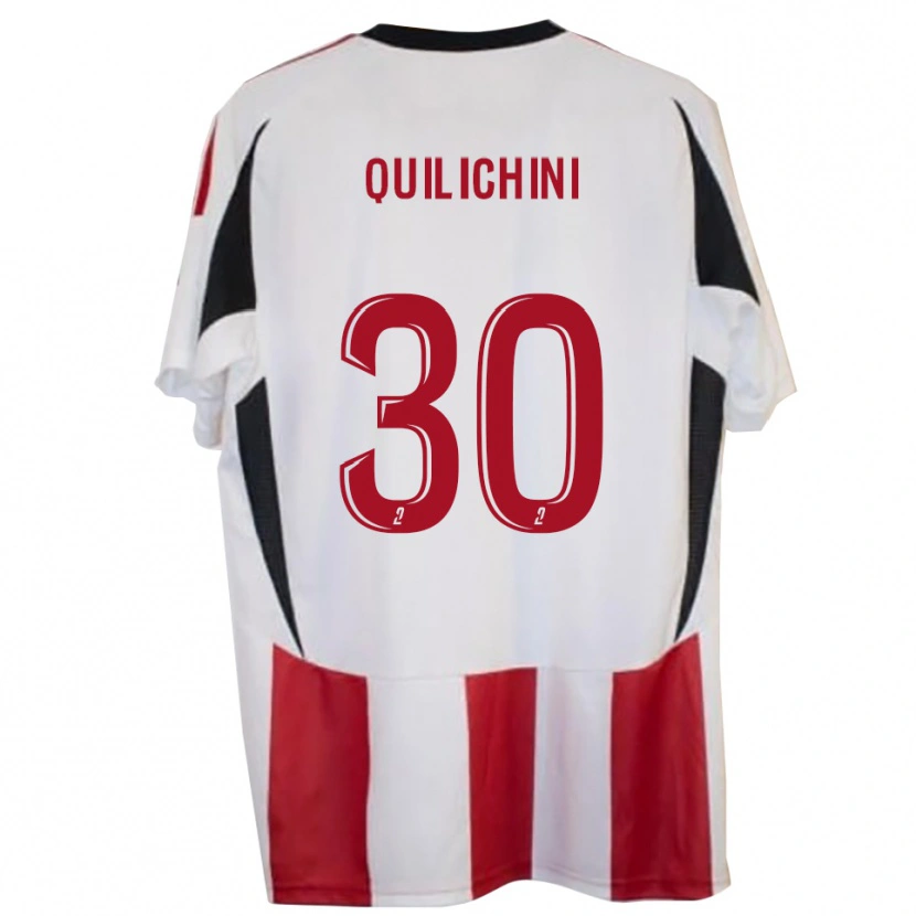 Danxen Herren Ghjuvanni Quilichini #30 Rot Blau Heimtrikot Trikot 2025/26 T-Shirt Schweiz
