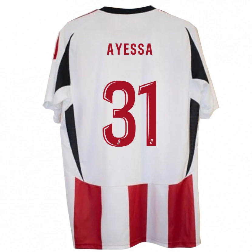 Danxen Herren Jésah Ayessa #31 Rot Blau Heimtrikot Trikot 2025/26 T-Shirt Schweiz