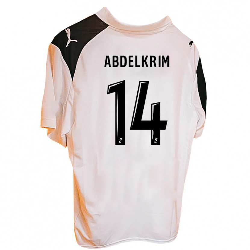 Danxen Herren Iliès Abdelkrim #14 Schwarz Weiß Heimtrikot Trikot 2025/26 T-Shirt Schweiz
