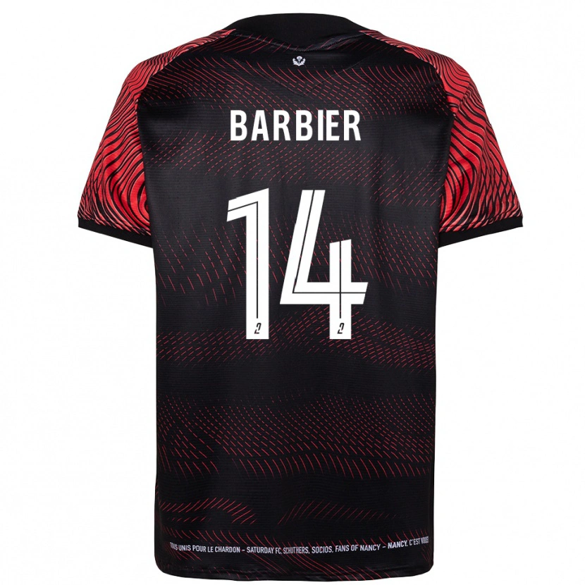 Danxen Herren Hugo Barbier #14 Weiß Rot Heimtrikot Trikot 2025/26 T-Shirt Schweiz