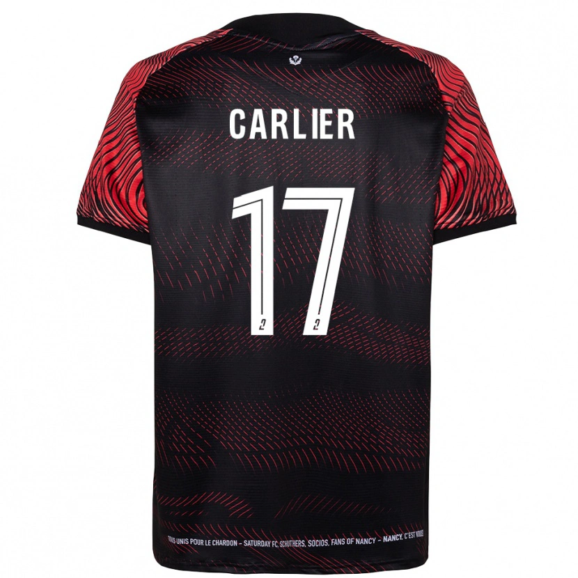 Danxen Herren Maxence Carlier #17 Weiß Rot Heimtrikot Trikot 2025/26 T-Shirt Schweiz
