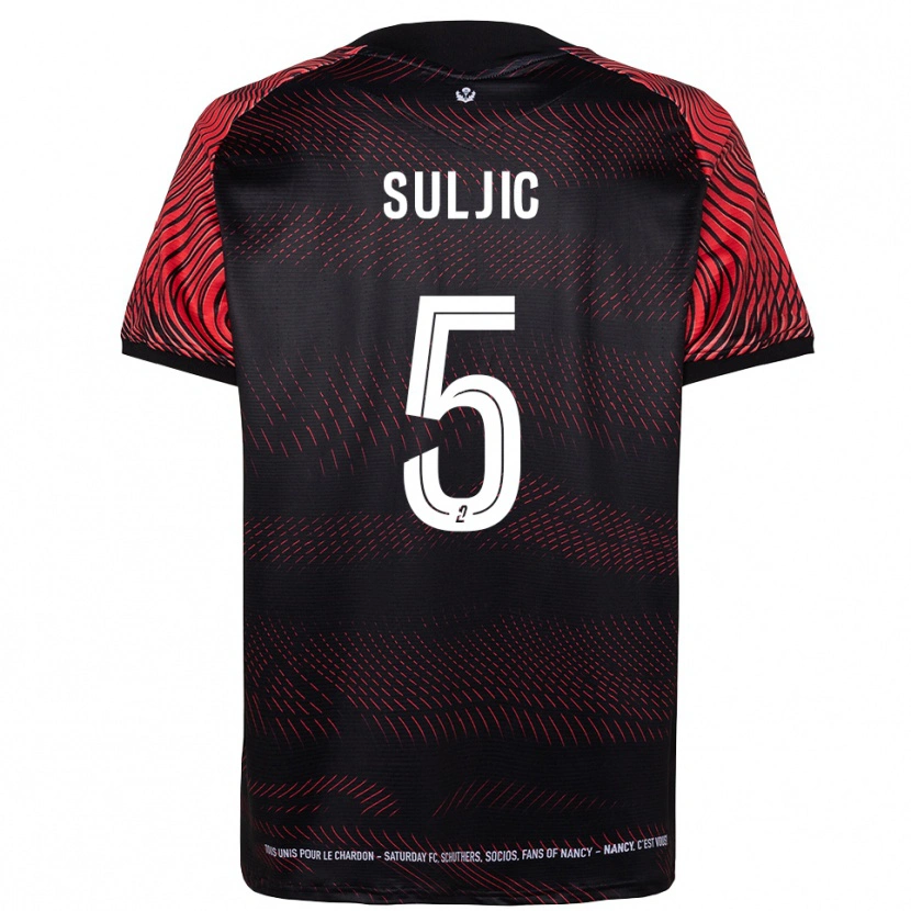 Danxen Herren Cazim Suljic #5 Weiß Rot Heimtrikot Trikot 2025/26 T-Shirt Schweiz