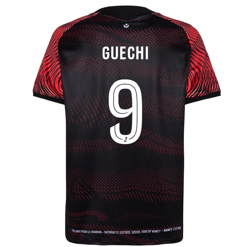 Danxen Herren Abderraouf Guechi #9 Weiß Rot Heimtrikot Trikot 2025/26 T-Shirt Schweiz
