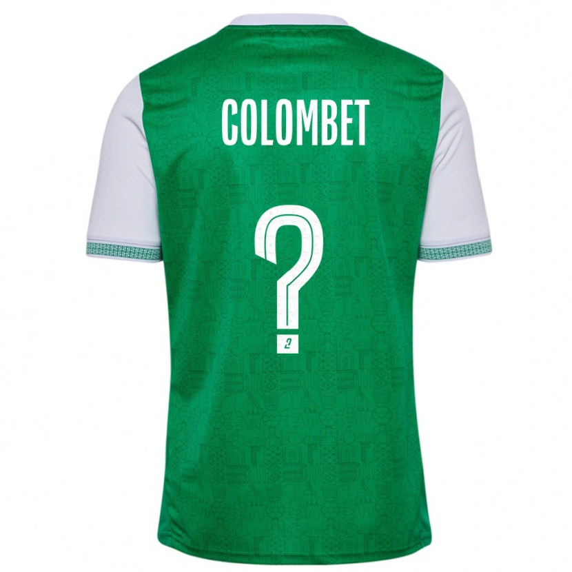 Danxen Herren Alexis Colombet #0 Grün Weiß Heimtrikot Trikot 2025/26 T-Shirt Schweiz