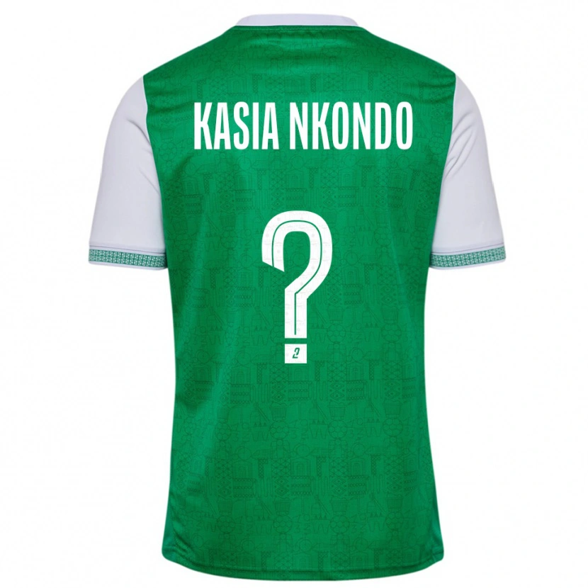 Danxen Herren Nathan Kasia Nkondo #0 Grün Weiß Heimtrikot Trikot 2025/26 T-Shirt Schweiz
