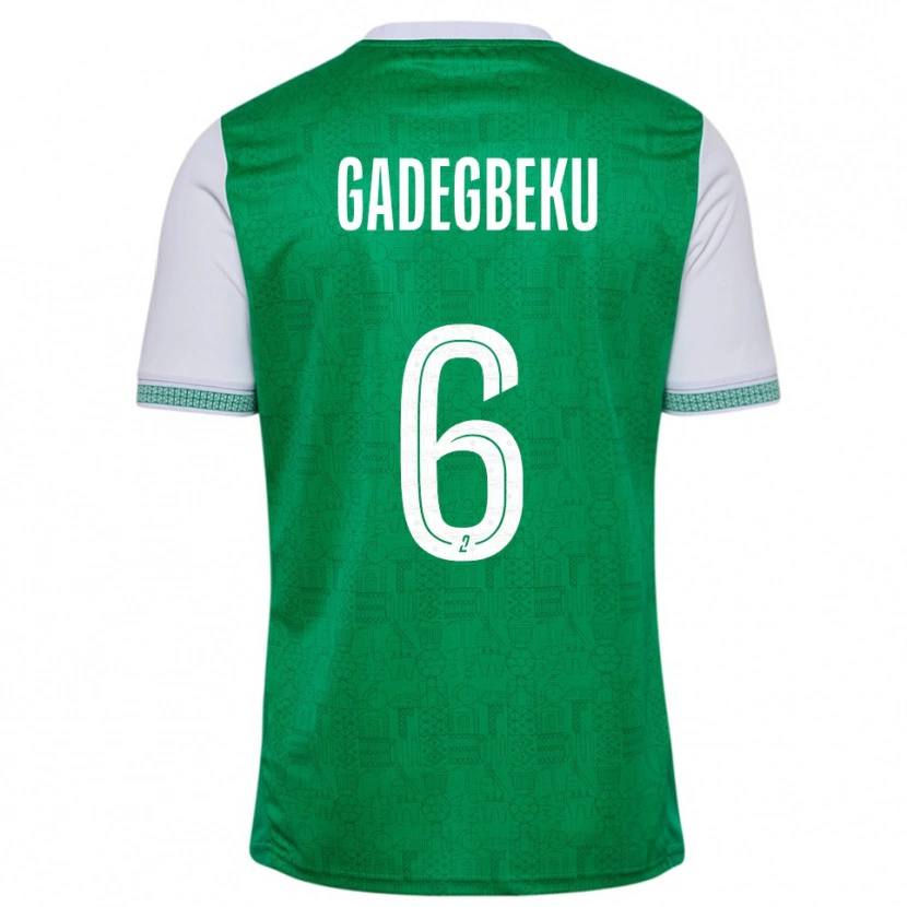 Danxen Herren Luan Gadegbeku #6 Grün Weiß Heimtrikot Trikot 2025/26 T-Shirt Schweiz