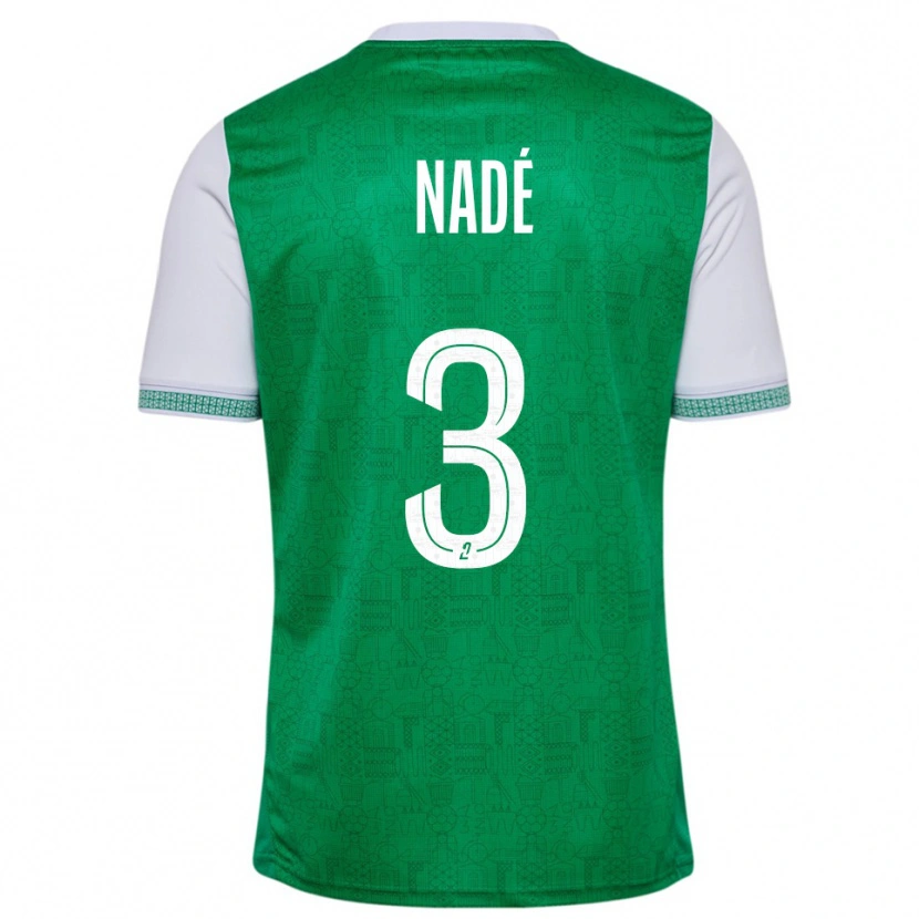 Danxen Herren Mickaël Nadé #3 Grün Weiß Heimtrikot Trikot 2025/26 T-Shirt Schweiz