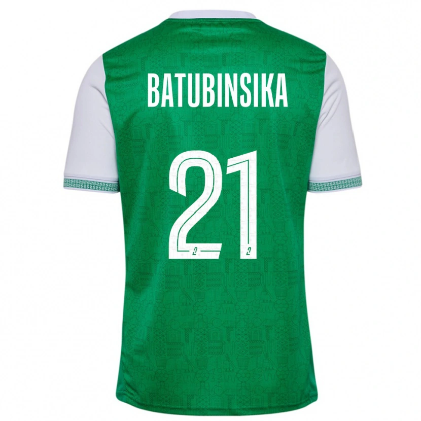 Danxen Herren Dylan Batubinsika #21 Grün Weiß Heimtrikot Trikot 2025/26 T-Shirt Schweiz