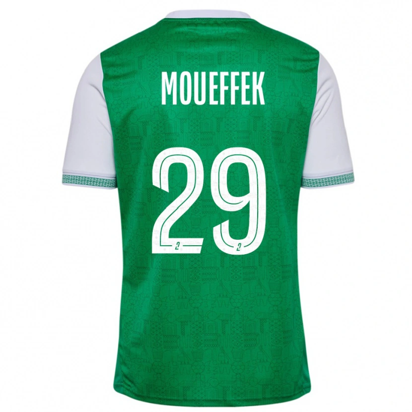Danxen Herren Aïmen Moueffek #29 Grün Weiß Heimtrikot Trikot 2025/26 T-Shirt Schweiz