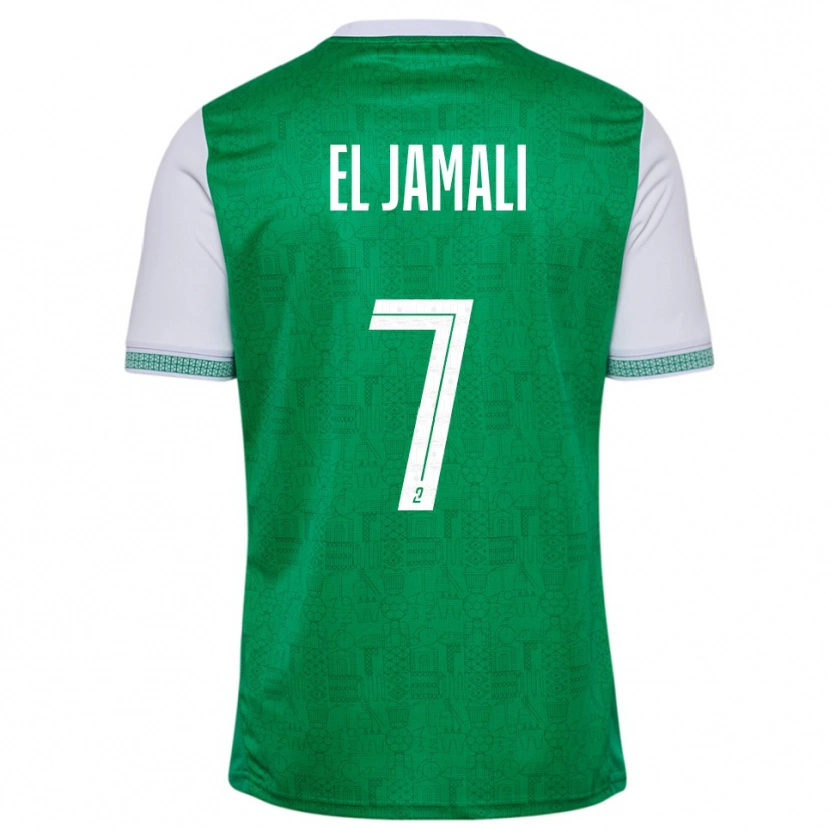 Danxen Herren Nadir El Jamali #7 Grün Weiß Heimtrikot Trikot 2025/26 T-Shirt Schweiz